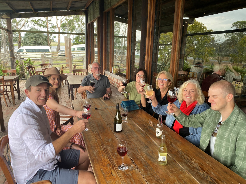 Cellar door tasting at family-owned Yering Farm winery, Yarra Valley
