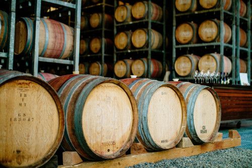 Wine barrels at Giant Steps | Yarra Valley Wine Tour